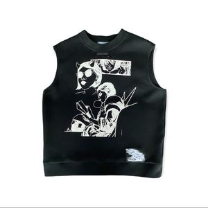 Prada ‘18 comic book sleeveless shirt — good condition, size M